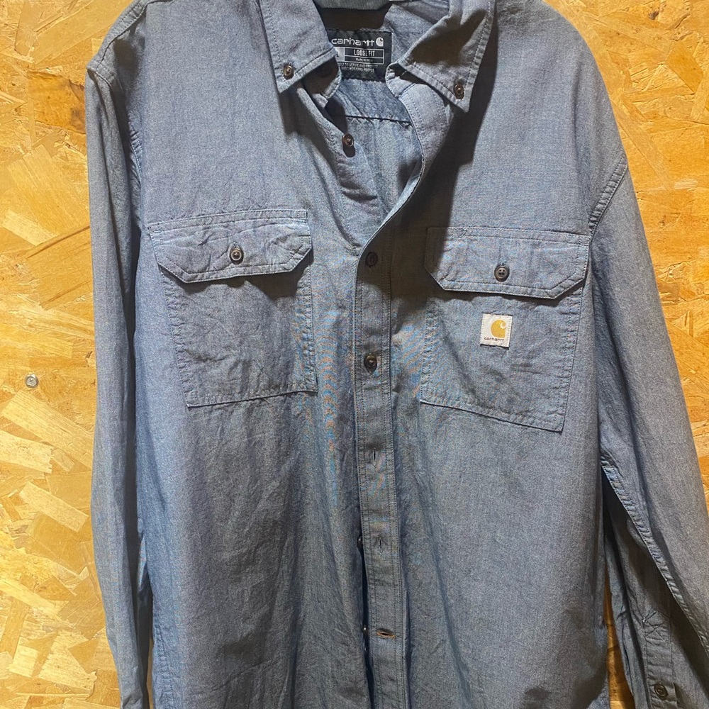 Carhartt Denim Blue Button-Up Shirt